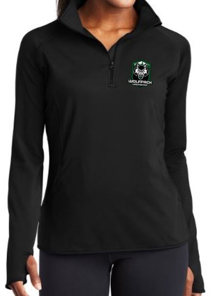 1/4 Zip Women - Black