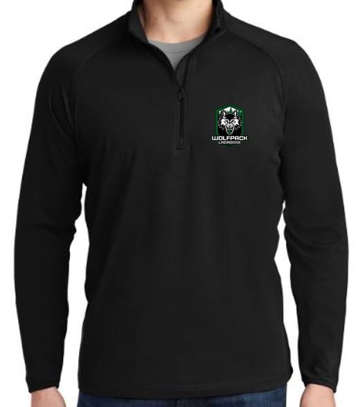 1/4 Zip Men - Black