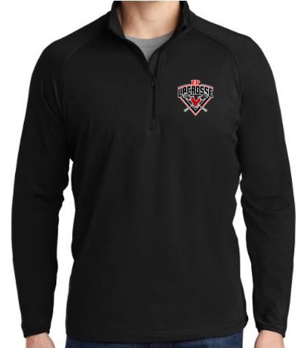 1/4 Zip Men - Black