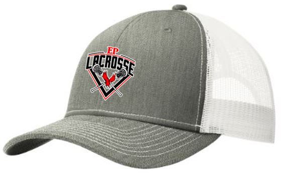 Snapback Mesh Hat - Heather Grey/White