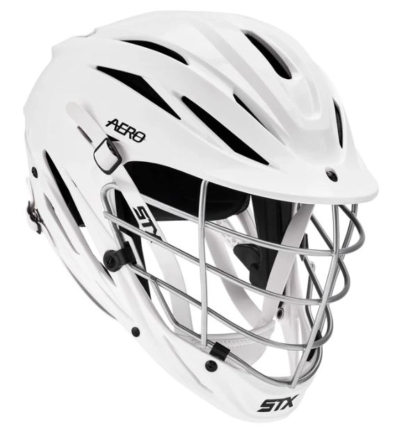 STX Aero Helmet White/Silver Mask
