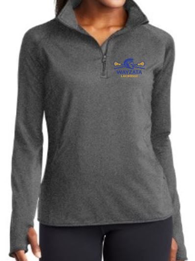 1/4 Zip Women - Charcoal Grey Heather