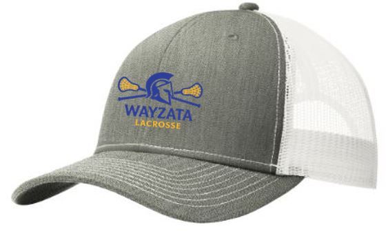 Snapback Mesh Hat - Heather Grey/White