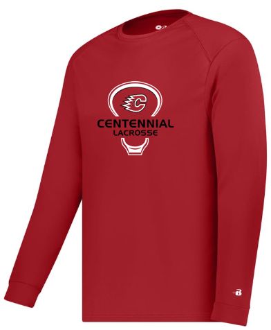 Long Sleeve Performance Tee - Red, White or Black