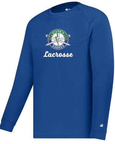 Performance Long Sleeve Tee Youth/Adult - Blue