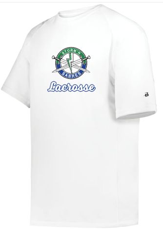 Performance Tee Youth/Adult - White/Blue