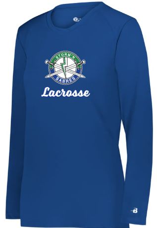 Performance Long Sleeve Tee Women - Blue