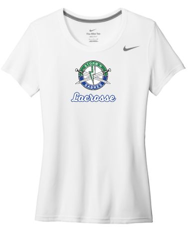 Nike Performance Tee Women - Blue/White