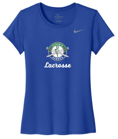 Nike Performance Tee Women - Blue/White