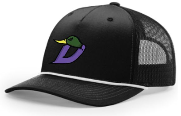 Richardson Rope Trucker Hat - Black