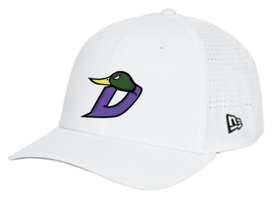 New Era Perforated Snapback Hat - White