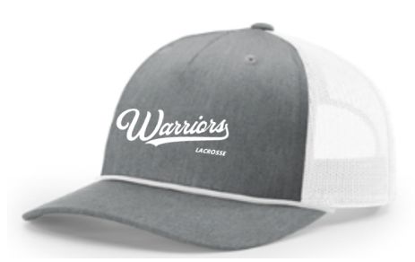 Rope Snapback Hat - Heather Grey/White