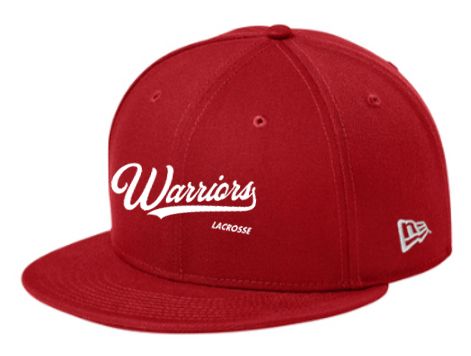 New Era Flat Bill Snapback Hat - Red