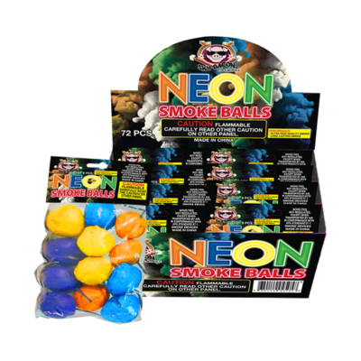 Neon smoke balls