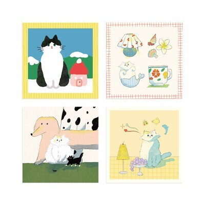 Mindobitto丨Postcard丨(17 types) Korea illustrated goods Illustration Original