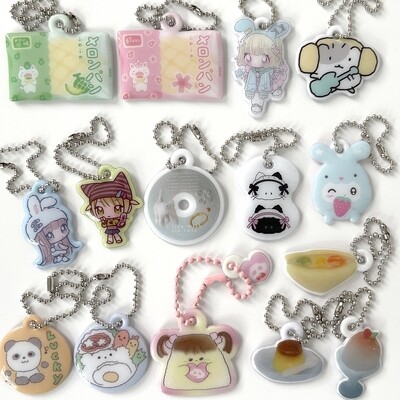Korea illustrators×Mint Rabbit soft keyring keychain phone chain