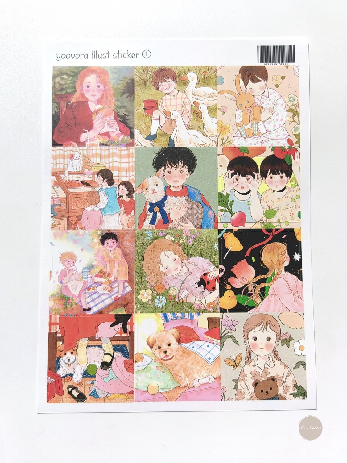 Yoovora丨Sticker丨(2 types) Square Painting Stickers, Design: NO.1