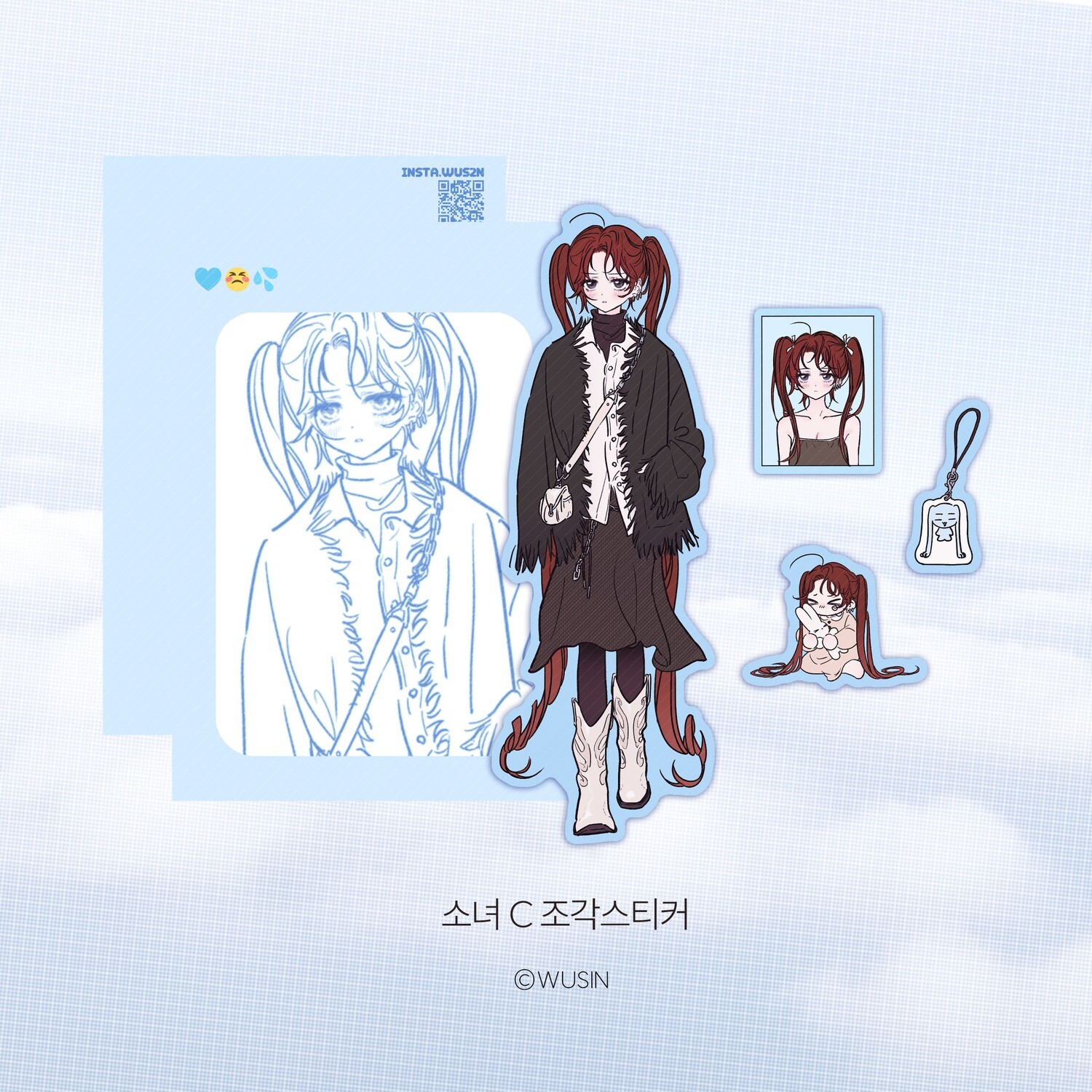 WUSIN丨Sticker Pack丨(3 types) 761790296163