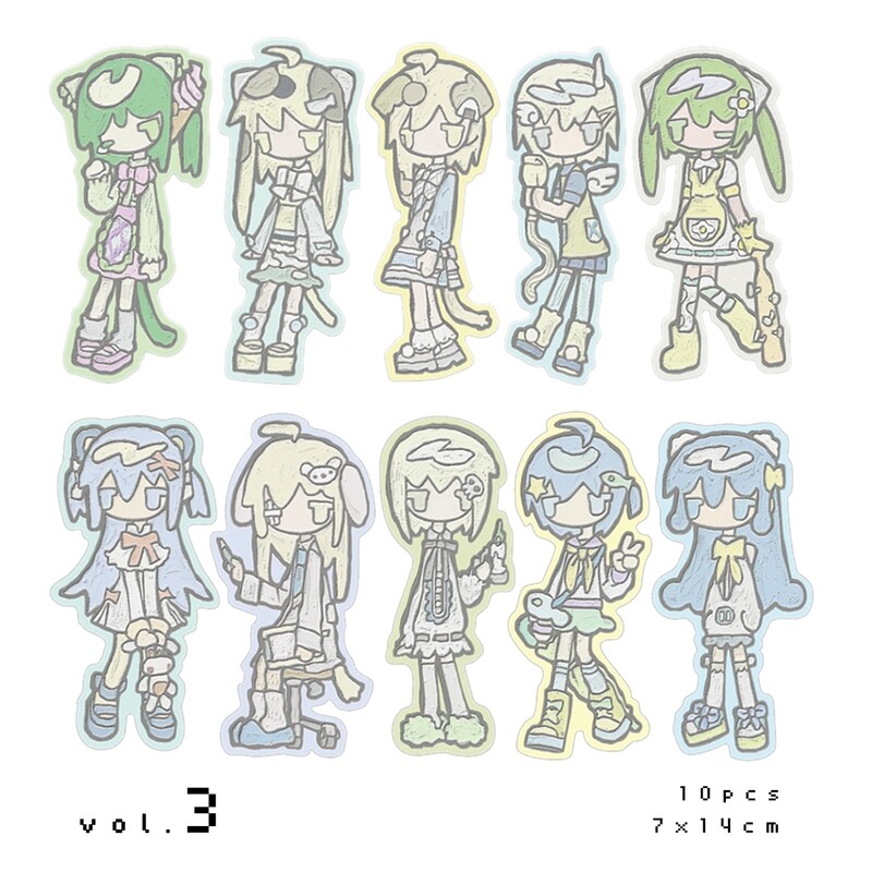 HATO丨Sticker Pack丨(3 types) sticker pack Korea illustrated goods stationery Decoration journal