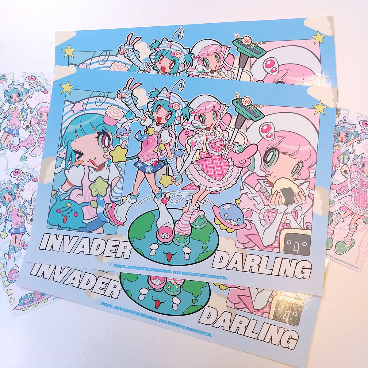 invader darling丨 Poster丨 Invasion Girl Poster A4