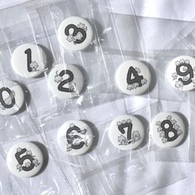 Arsene丨Badge丨(10 types) Cute Cat Number Badge