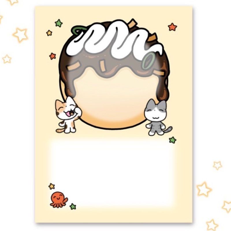 Arsene丨Memopad丨octopus croquettes korea illustrated goods stationery journal