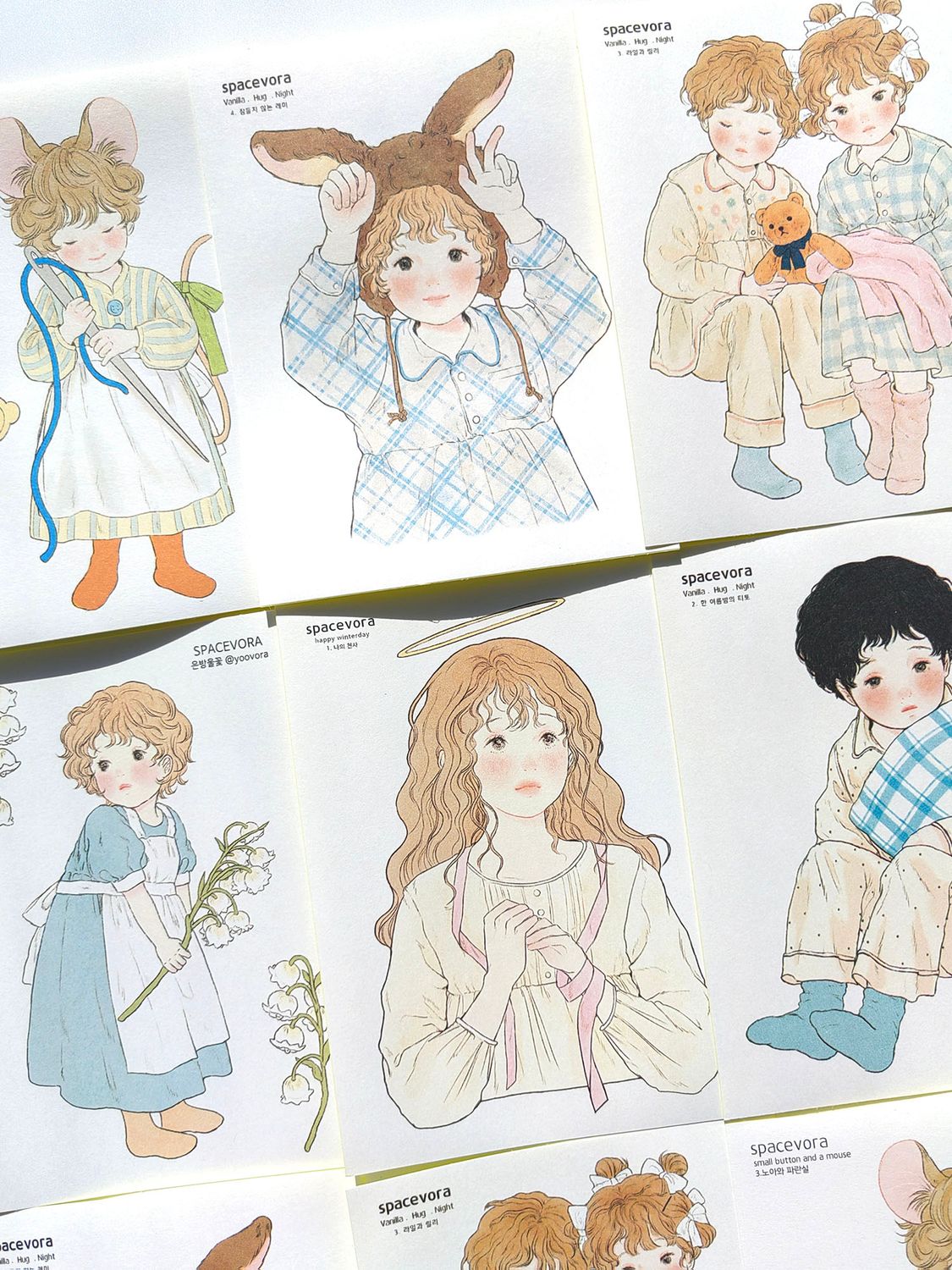 Yoovora丨Sticker Pack丨(6 types) Square sticker  happy winterday