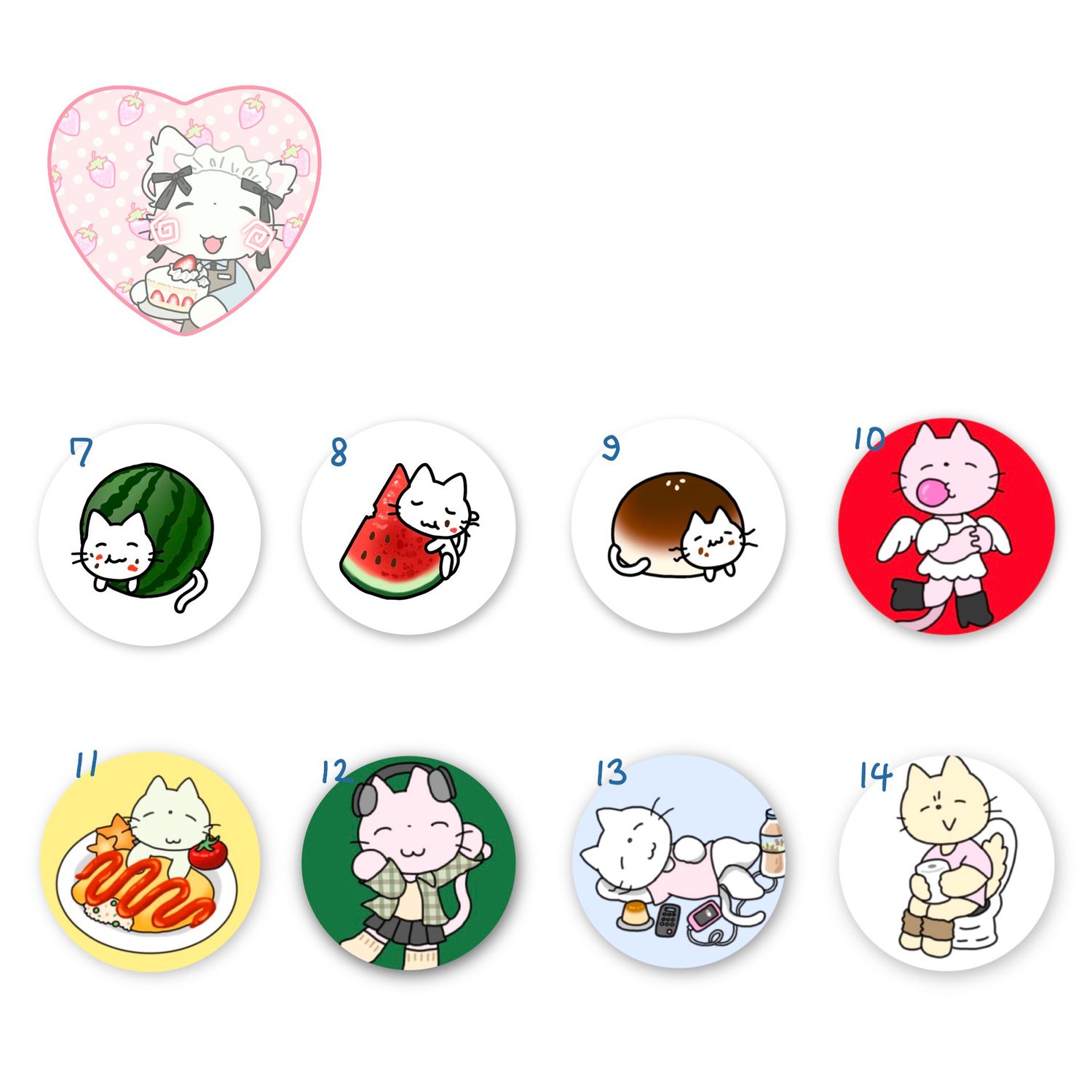 Arsene丨Badge丨(9 types) mini Badge