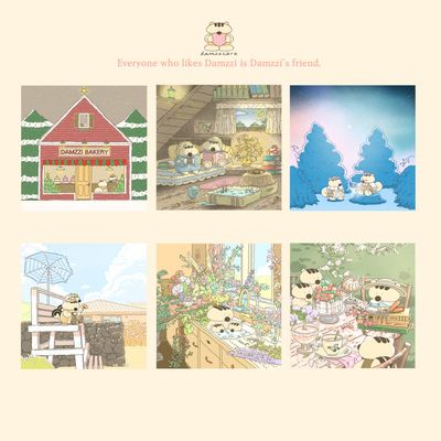 Damzziart丨Postcard丨（5 types）825978503278