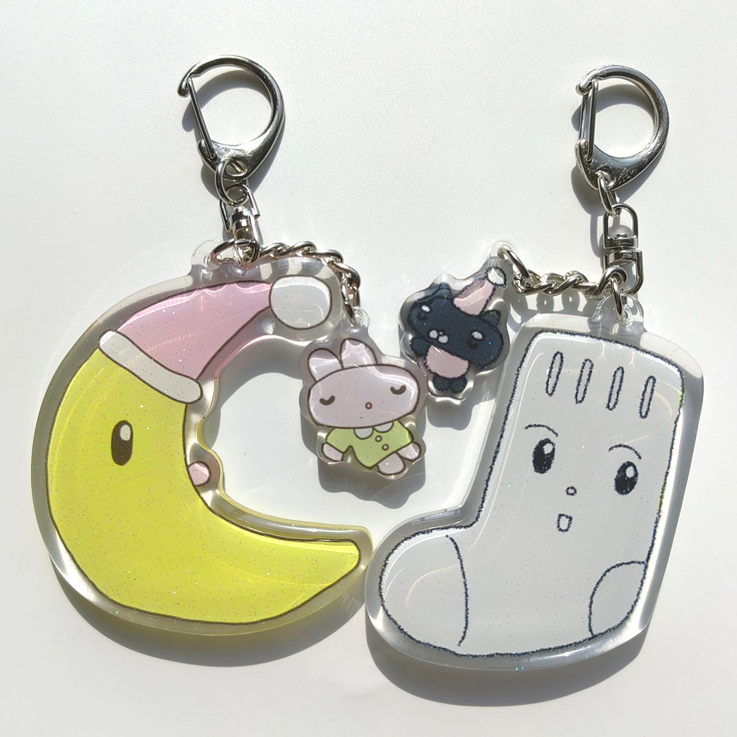SUSU丨Glitter Epoxy Keyring丨（2 types）854469452567