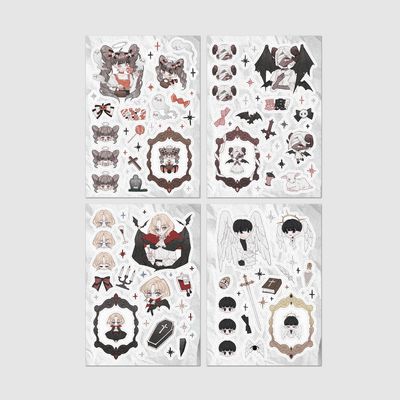 Glassy丨Sticker丨（4 types）848428898913