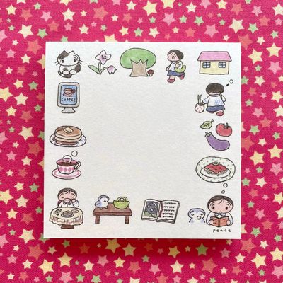 Peace丨Memopad丨（5 types）855462254618