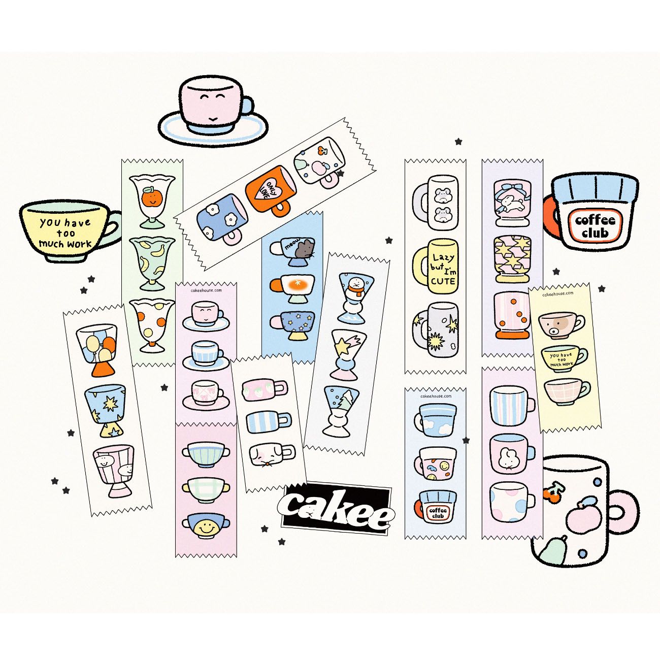 Cakee丨Masking Tape丨（3 types）869841358307