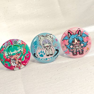 Maribu×Aranotchi×Wasa丨Glitter Badge丨（3 types）873495658206