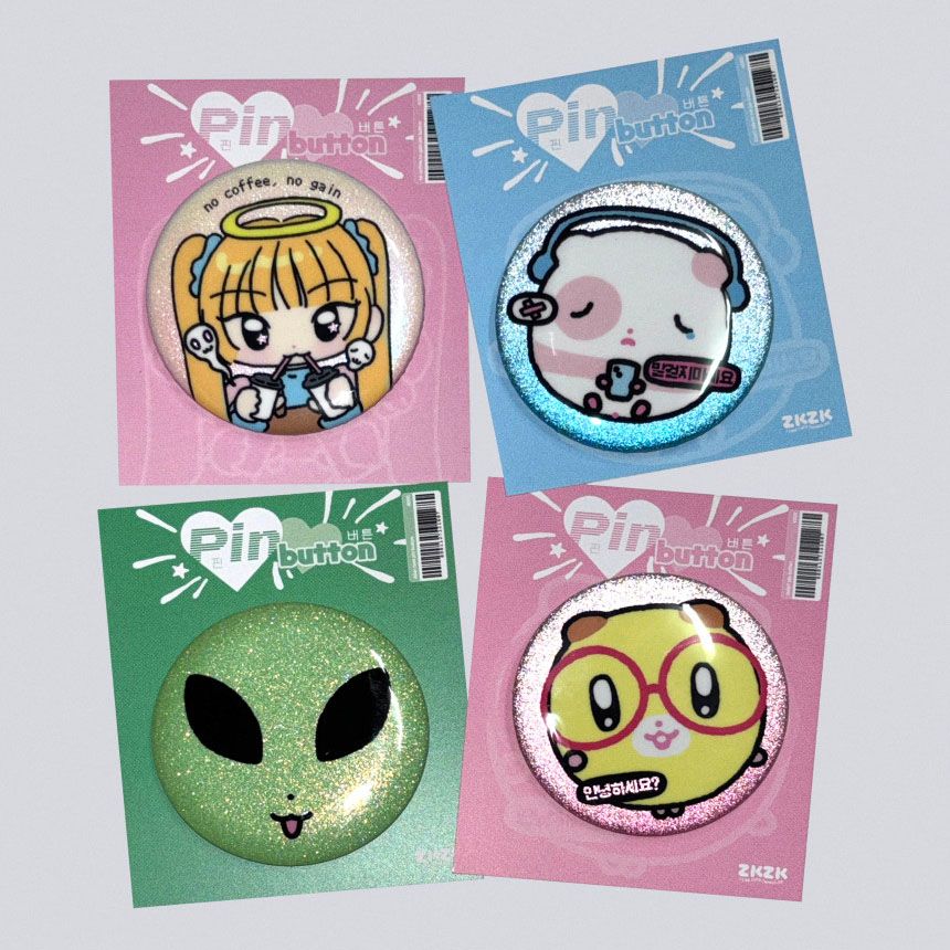 Zkzk Studio丨Glitter Badge丨（5 types）891442598651