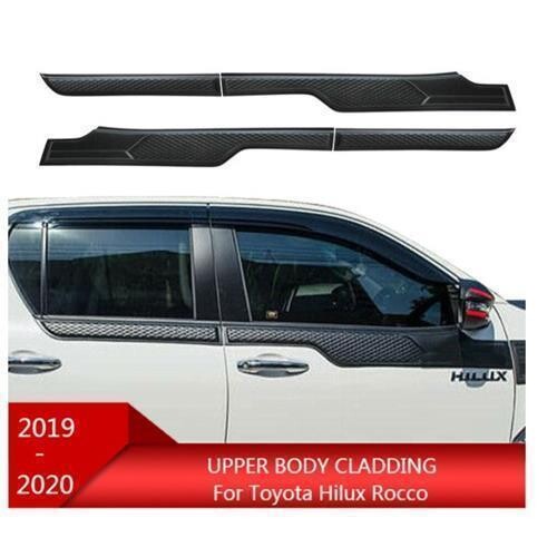 Body Cladding Upper Side Molding - Suitable for Toyota Hilux 2015 - 2022 Revo/Rocco