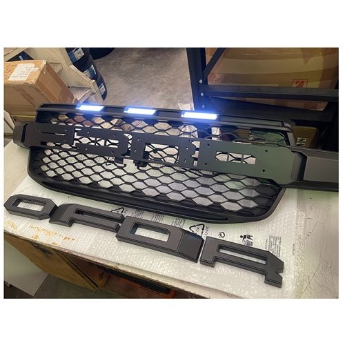 Front Grille Cover with Letter and LED - Suitable for Ford Ranger 2023