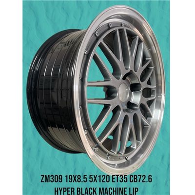 ZM309 19X9.5 ET35 CB72.6 5X120 HYPER BLACK MACHINE LIP