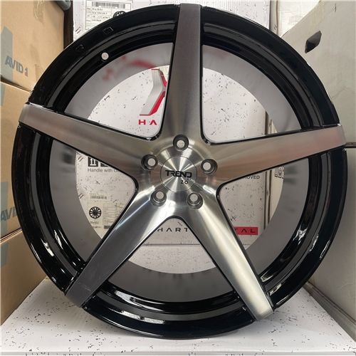 ZM881 20X10.5 ET25 5X114.3 ET67.1 BLACK MACHINE FACE