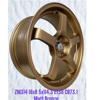 ZM314 18X8 ET38 CB73.1 5X114.3 MATT BRONZE