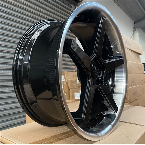 ZM1005 20X9 5X114.3 ET35 CB73.1 BLACK MACHINE LIP