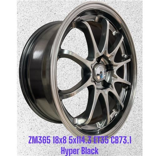 ZM365 18X8 ET35 CB73.1 5X114.3 HYPER BLACK