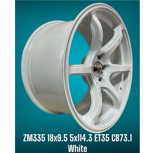 ZM335 18X9.5 ET35 CB73.1 5X114.3 WHITE