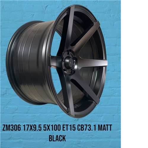 ZM306 17X9.5 ET15 CB73.1 5X100 MATT BLACK