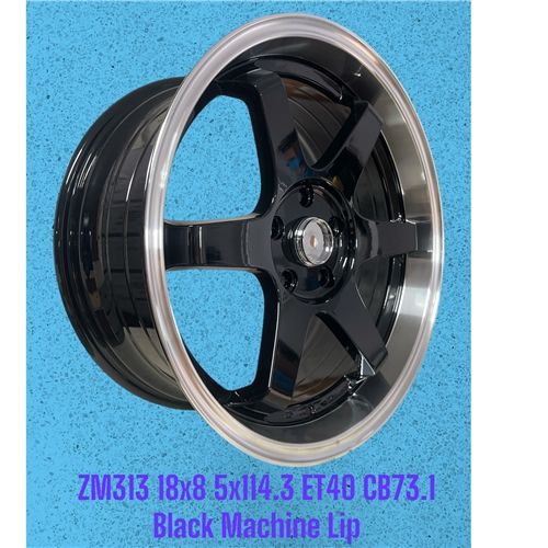 ZM313 18X8 ET40 CB73.1 5X114.3 BLACK