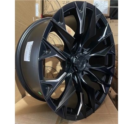 ZM415 20X9 6X139.7 ET0 CB106.1 – MATT BLACK with MILLED ACCENTS