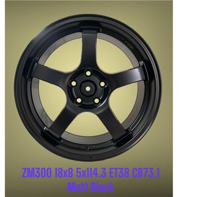 ZM300 18X8 ET38 CB73.1 5X114.3 MATT BLACK