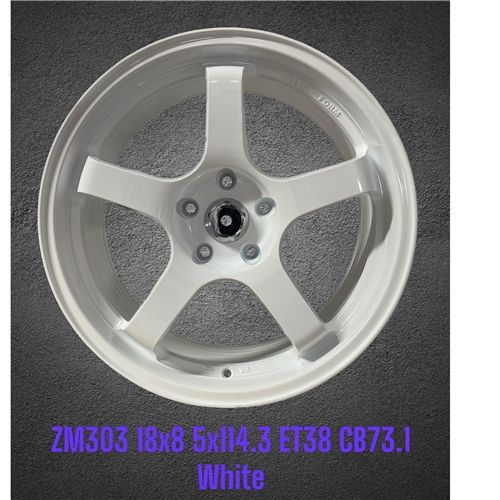 ZM303 18X8 ET38 CB73.1 5X114.3 WHITE