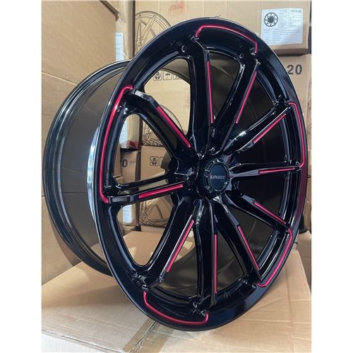 ZM405 20X9 6X139.7 ET0 CB110.1 GLOSS BLACK MILLED