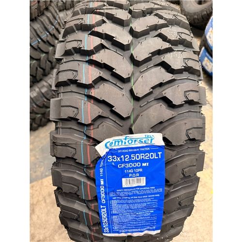 33x12.5R20 114Q 10PR MT – Comforser New Tyre | 4WD / Ute | Mud-Terrain